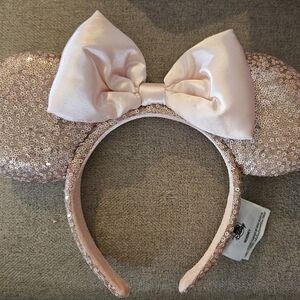 Disney Light Pink Sparkling Sequin Ears Headband